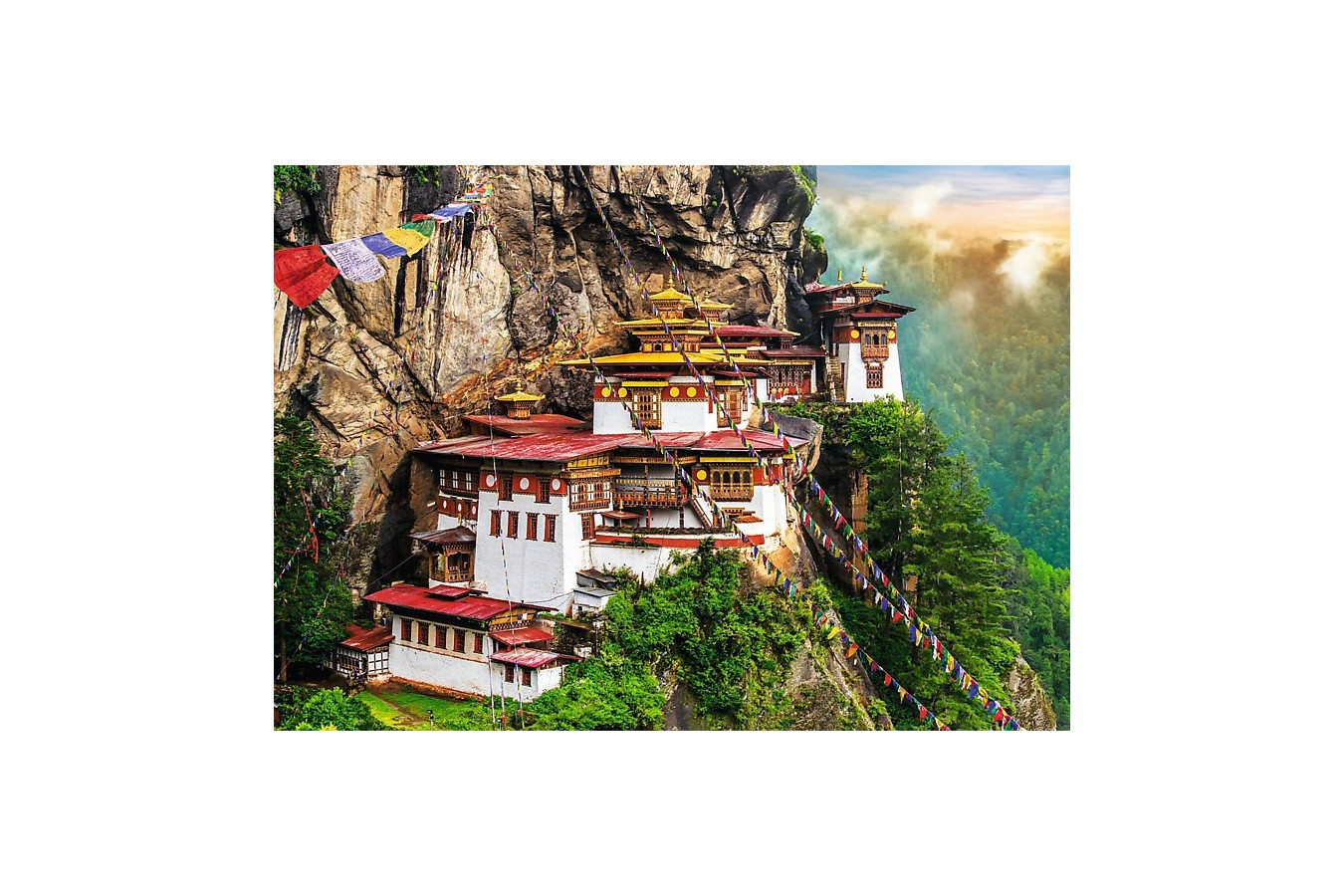 Puzzle Trefl - Tiger's Nest, Bhutan, 2000 piese (61522)