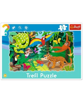 Puzzle Trefl - Tropical Forest, 15 piese (53236)
