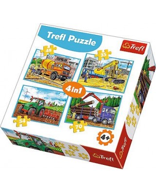 Puzzle Trefl - Vehicles, 35/48/54/70 piese (64881)