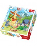 Puzzle Trefl - Winnie the Pooh to hunting butterflies, 120 piese cu efect 3D (40449)