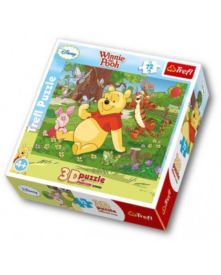 Puzzle Trefl - Winnie the Pooh, 72 piese cu efect 3D (40578)