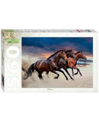 Puzzle Step - Horses, 560 piese (60272)