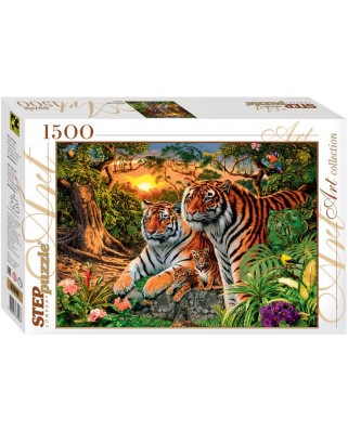 Puzzle Step - How many Tigers?, 1500 piese (60338)