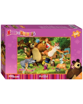 Puzzle Step - Masha and the Bear, 560 piese (63756)