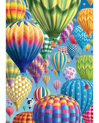 Puzzle Schmidt - Baloane colorate pe cer, 1000 piese (58286)
