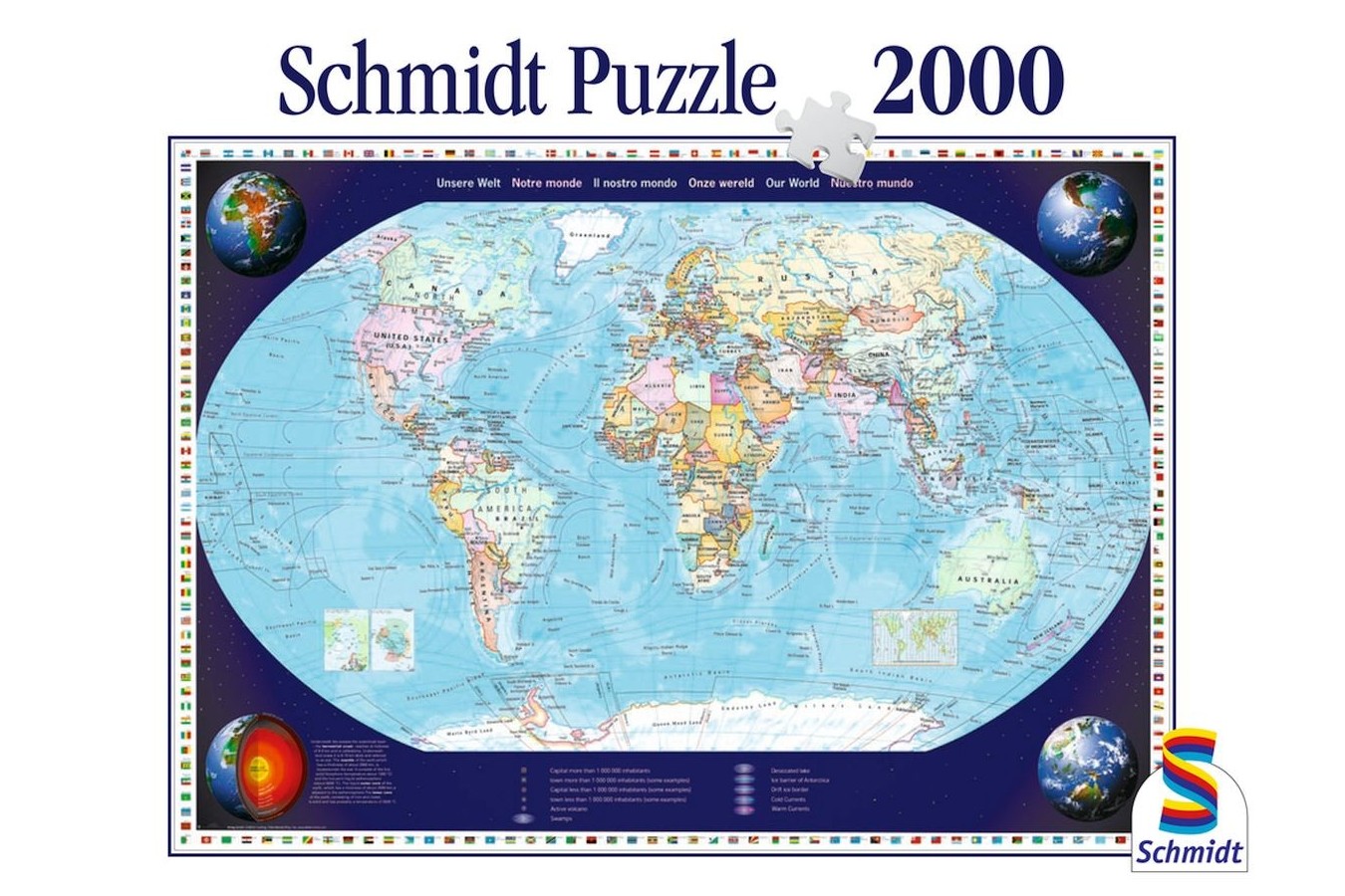Puzzle Schmidt - Lumea noastra, 2000 piese (57041)
