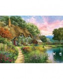 Puzzle SunsOut - Dominic Davison: Sunset Country Cottage, 1000 piese (64239)