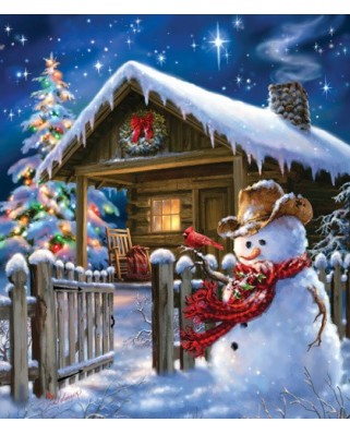 Puzzle SunsOut - Dona Gelsinger: Christmas Cheer, 550 piese (64230)