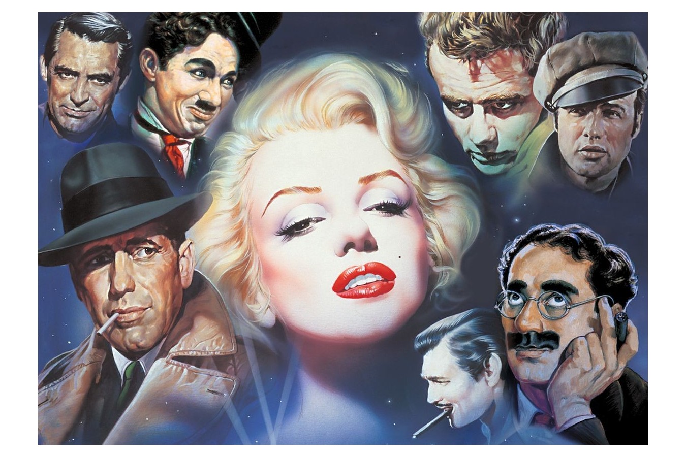 Puzzle Schmidt - Renato Casaro: Marilyn Monroe si prietenii, 1000 piese (57550)