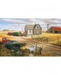 Puzzle SunsOut - Ken Zylla: Homestead and Corn Crib, 550 piese (64064)