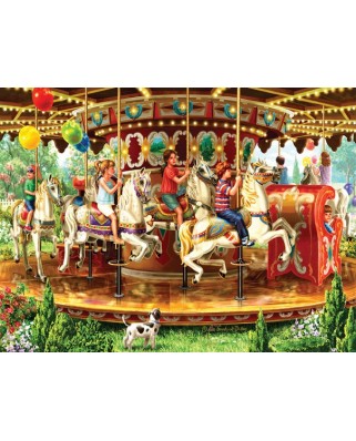 Puzzle SunsOut - Liz Goodrich Dillon: Carousel Ride, 1000 piese (64254)