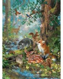 Puzzle SunsOut - Liz Goodrich Dillon: Out in the Forest, 1000 piese (64250)