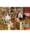Puzzle SunsOut - Lori Schory: Chickens on the Farm, 1000 piese XXL (64009)