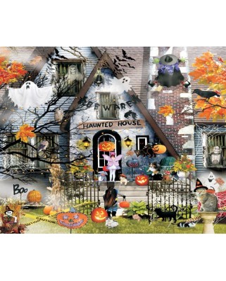 Puzzle SunsOut - Lori Schory: Haunted House, 1000 piese (64019)