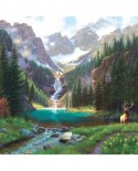 Puzzle SunsOut - Mark Keathley: Elk at the Waterfall, 1000 piese (64195)