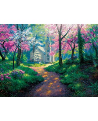 Puzzle SunsOut - Mark Keathley: Spring Chapel, 1000 piese (64190)