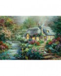 Puzzle SunsOut - Nicky Boehme: Little River Cottage, 1000 piese XXL (63908)