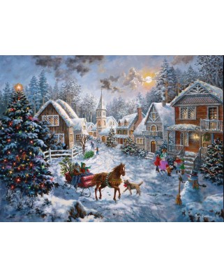Puzzle SunsOut - Nicky Boehme: Merry Christmas, 1000 piese (63911)