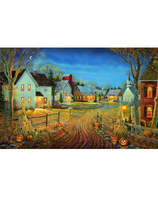 Puzzle SunsOut - Sam Timm: A Country Town in Autumn, 550 piese (63977)