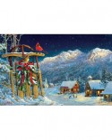 Puzzle SunsOut - Sam Timm: Cardinals Holiday, 550 piese (63974)