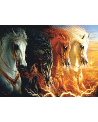 Puzzle SunsOut - Sharlene Lindskog-Osorio: Four Horses of the Apocalypse, 1500 piese (64330)