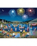 Puzzle SunsOut - Sheila Lee: Lakeside on the Fourth of July, 1000 piese (64268)