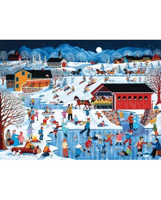 Puzzle SunsOut - Sheila Lee: More Snow Coming, 1000 piese (64270)