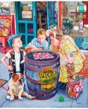 Puzzle SunsOut - Susan Brabeau: Playing Checkers, 1000 piese (64102)