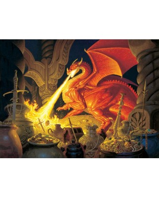 Puzzle SunsOut - The Hildebrandt Bros - Smaug Dragon, 1000 piese (64366)