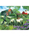 Puzzle SunsOut - Tom Wood: Pleasant Valley Sheep Farm, 1000 piese (63950)