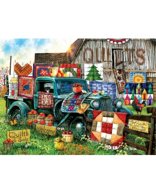 Puzzle SunsOut - Tom Wood: Quilts for Sale, 1000 piese (63951)