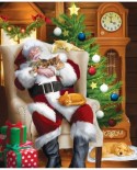 Puzzle SunsOut - Tom Wood: Santa and His Cats, 1000 piese (63957)