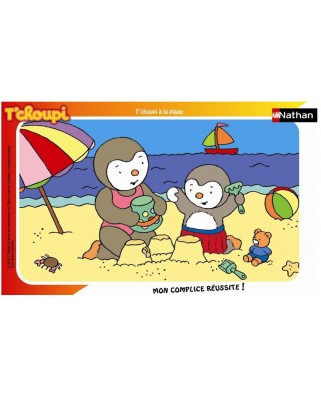 Puzzle Nathan - Charley and Mimmo : Charley at the Beach, 15 piese (11480)