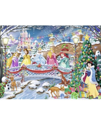 Puzzle Nathan - Christmas With the Disney Princesses, 500 piese (62520)