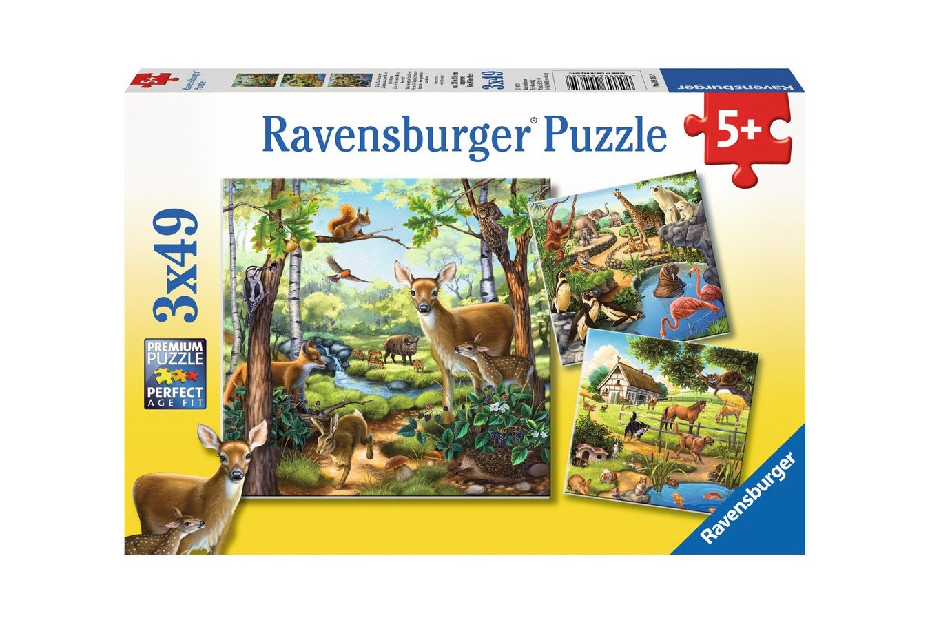 Puzzle Ravensburger - Padure, 3x49 piese (09265)