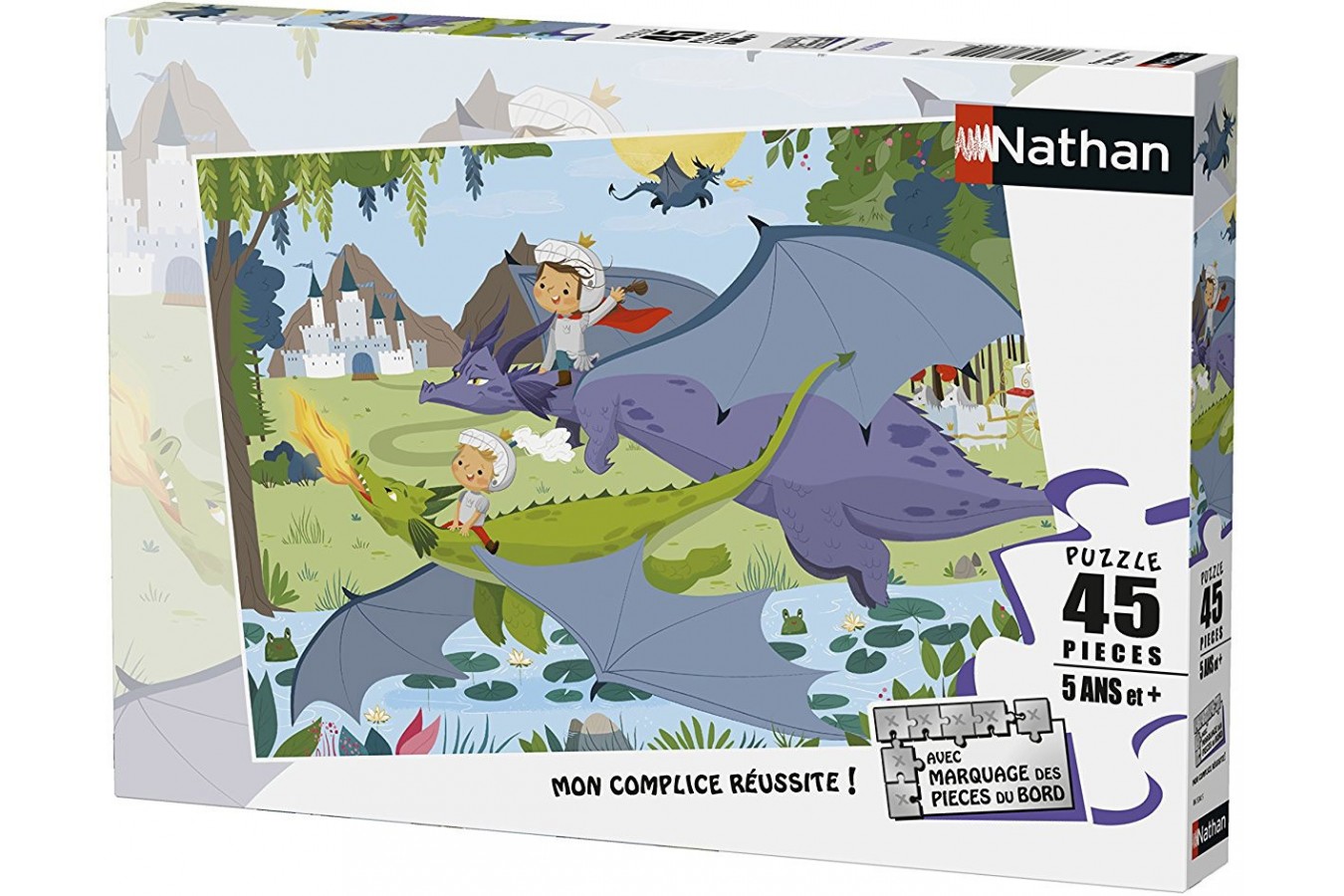 Puzzle Nathan - Dragons, 45 piese (62491)