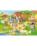 Puzzle Schmidt - Farm, 100 piese, cutie tip pusculita, include poster (56917)