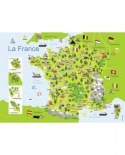 Puzzle Nathan - Map of France, 100 piese (51646)