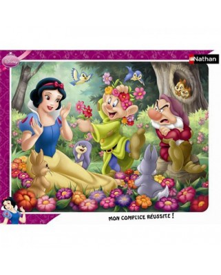 Puzzle Nathan - Snow White surrounded by Flowers, 35 piese (5226)