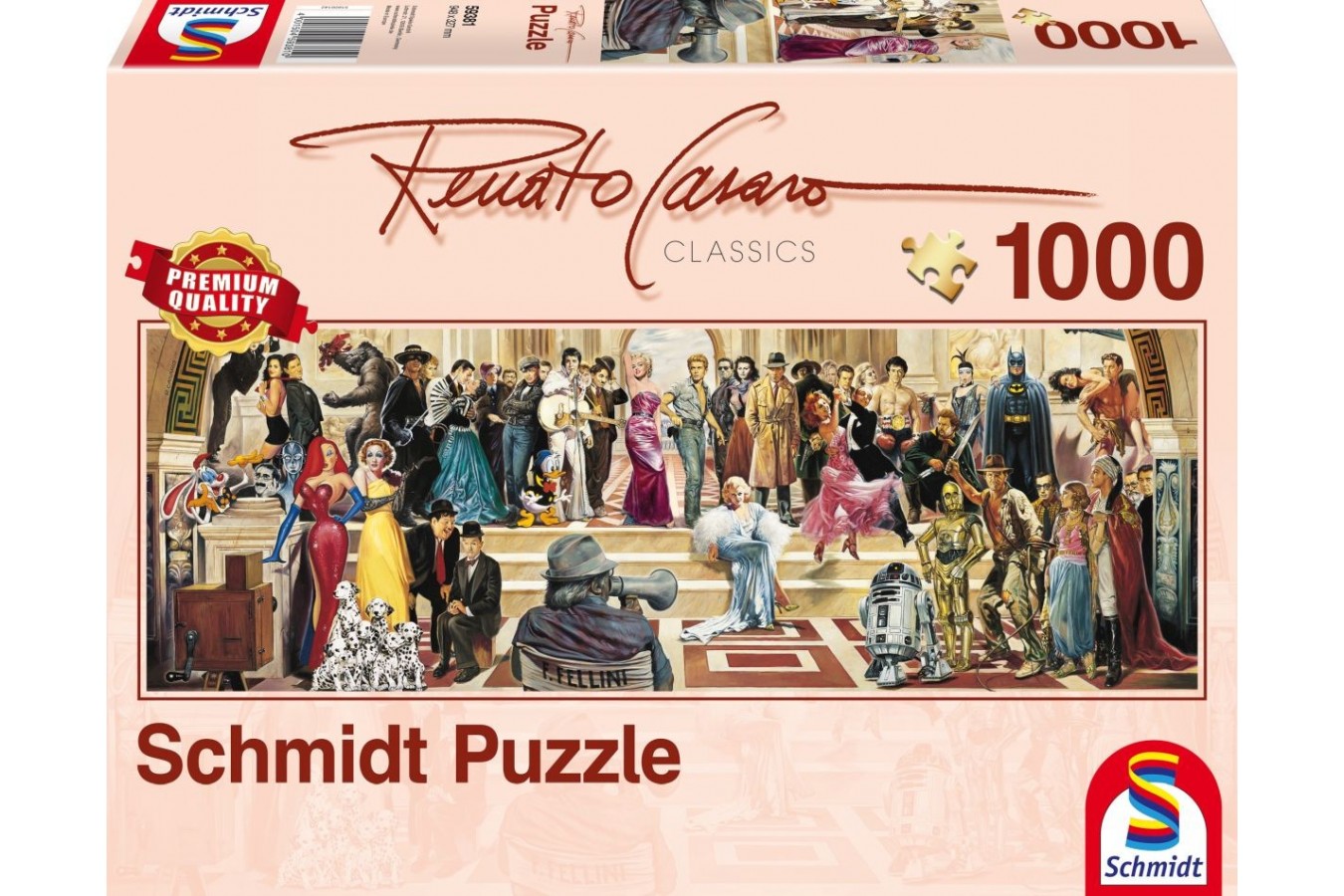 Puzzle panoramic Schmidt - Renato Casaro: 100 Years of Film, 1000 piese (59381)