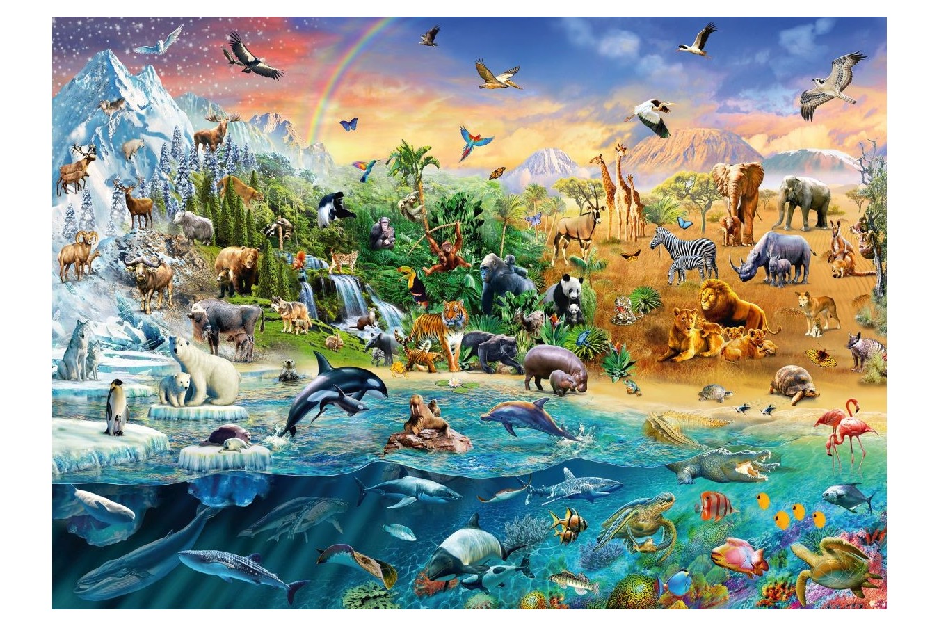 Puzzle Schmidt - Animal Kingdom, 1000 piese (58324)