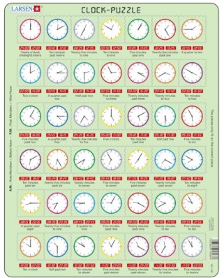 Puzzle ceas Larsen - Clock Puzzle, 42 piese (59561)