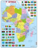 Puzzle Larsen - Africa Map (English), 70 piese (48741)