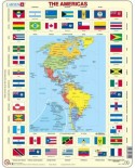 Puzzle Larsen - America + Flags, 70 piese (46036)