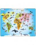 Puzzle Larsen - Animals of the World (in Russian), 28 piese (59476)