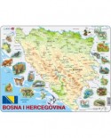 Puzzle Larsen - Bosnia and Herzegovina with Animals, 57 piese (48365)