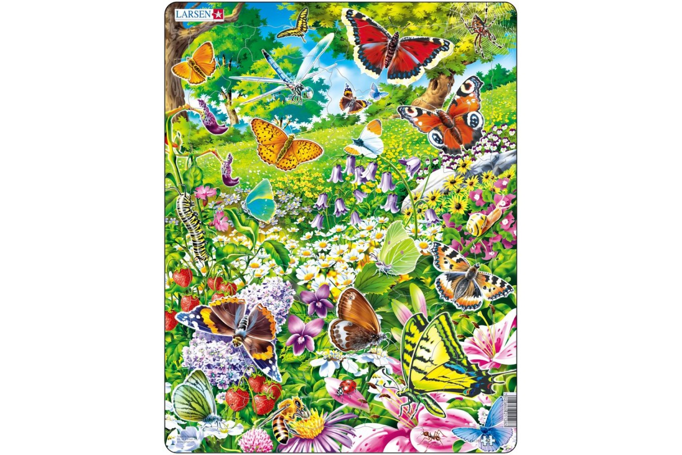 Puzzle Larsen - Butterflies, 42 piese (48428)