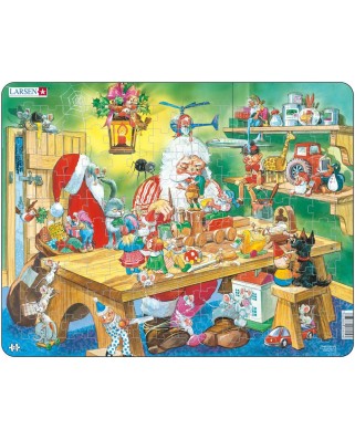 Puzzle Larsen - Die Werkstatt des Weihnachtsmannes, 140 piese (48395)