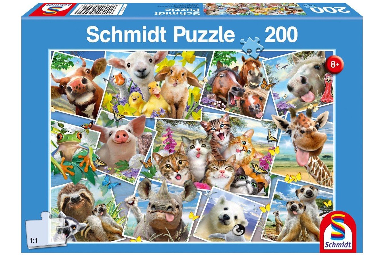 Puzzle Schmidt - Animal Selfies, 200 piese (56294)