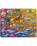 Puzzle Larsen - Dinosaurs (in Russian), 85 piese (59491)